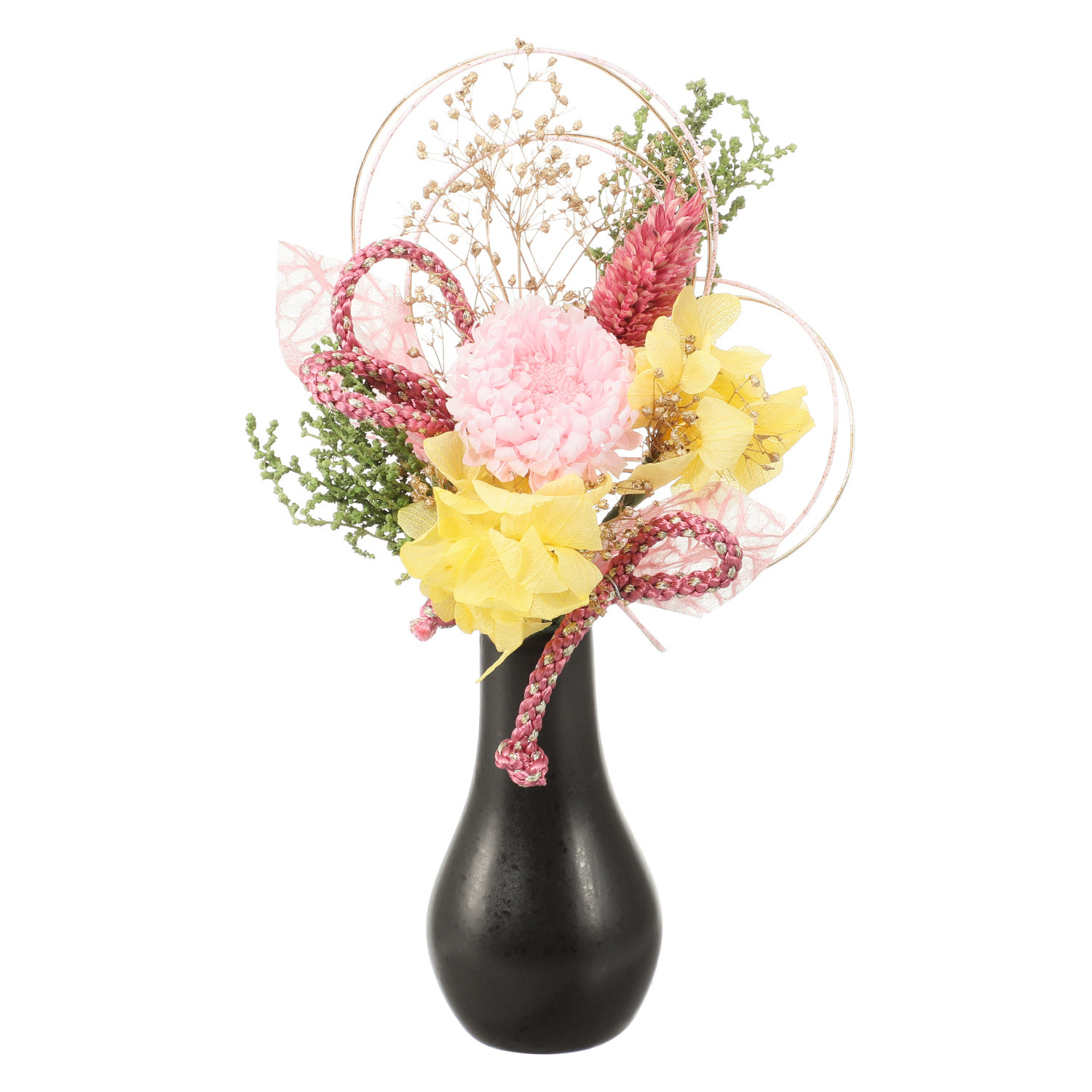 アトリエ・モノ プリザーブドフラワー 想いを紡ぐ心結び 華供花 ＜睦月桃祝＞