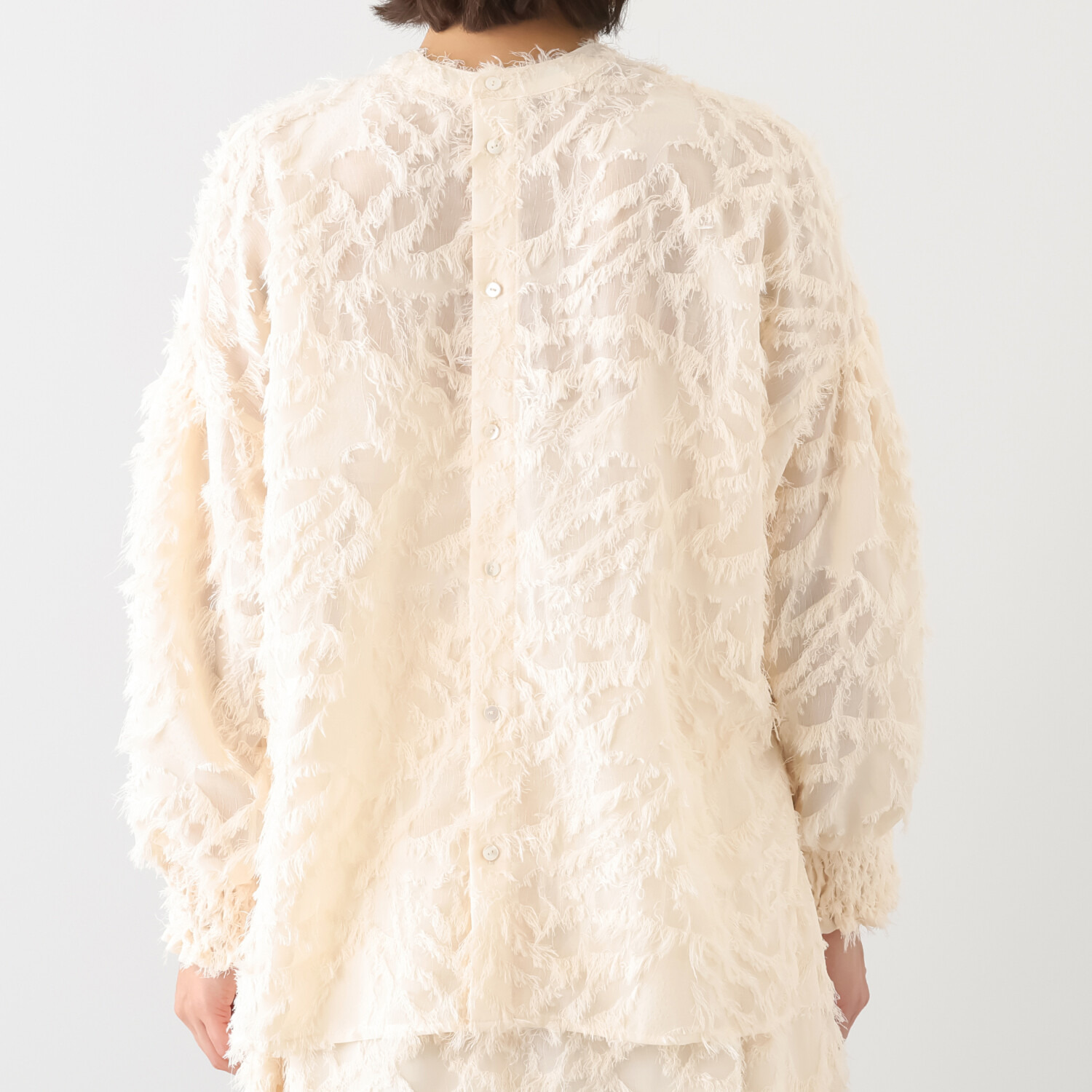 シック　バイ　ネイチャー カットジャガード ２ウェイブラウス