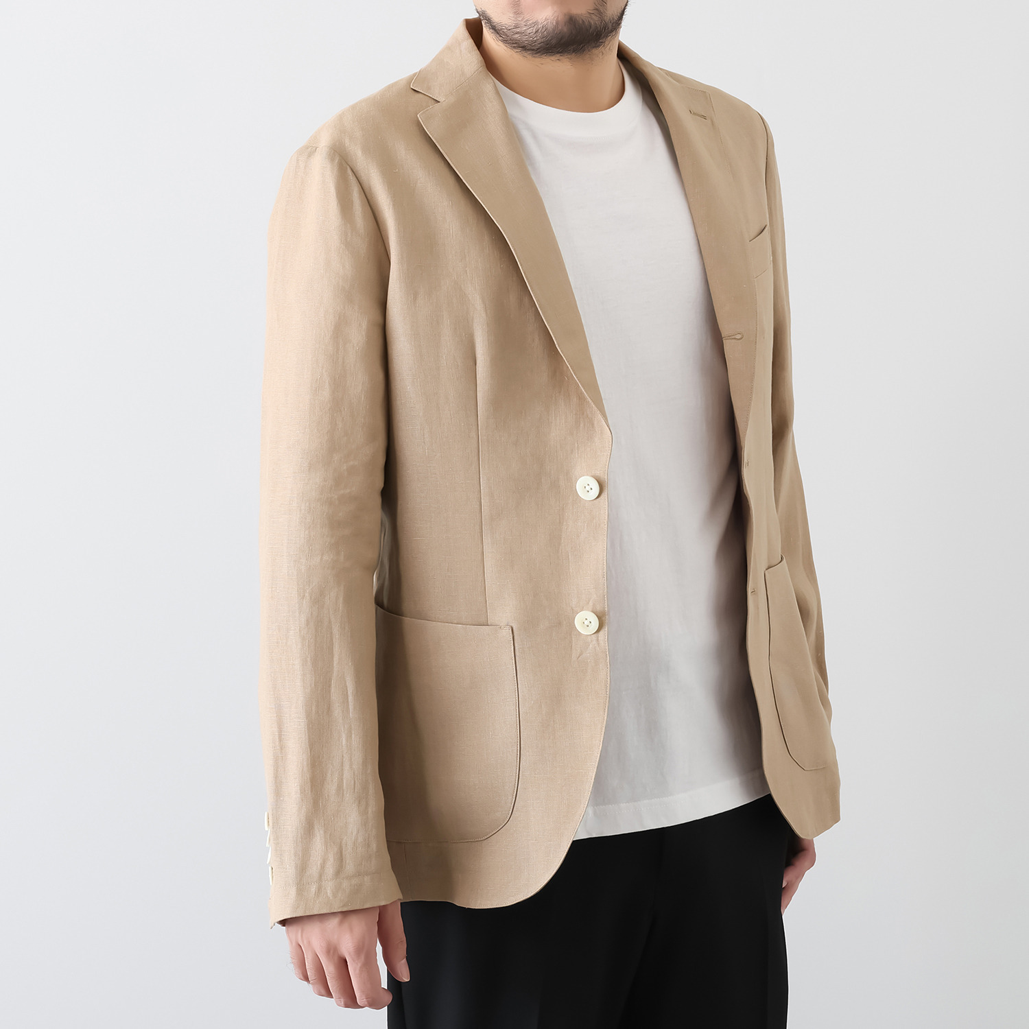 メリオン フランス・ ノルマンディー産 プラチナプレミアムリネン 立体シルエット テーラードジャケット ＜メンズ＞