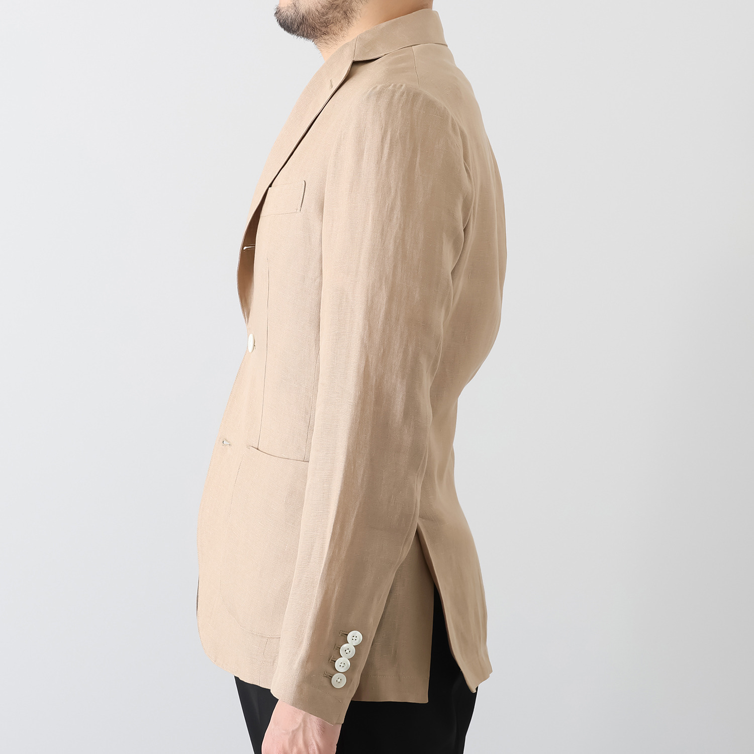 メリオン フランス・ ノルマンディー産 プラチナプレミアムリネン 立体シルエット テーラードジャケット ＜メンズ＞