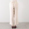 亀　恭子セレクト！ パールアンドクイーン フランス・ ノルマンディー産 プラチナプレミアムリネン １００％ 共布ベルト付ワイドパンツ