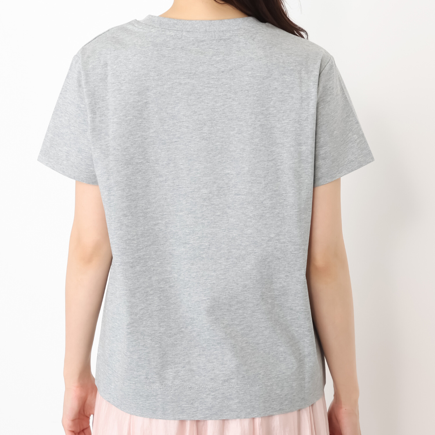 アンドスピカ 吸水速乾 エンブロイダリー コットン混プルオーバー