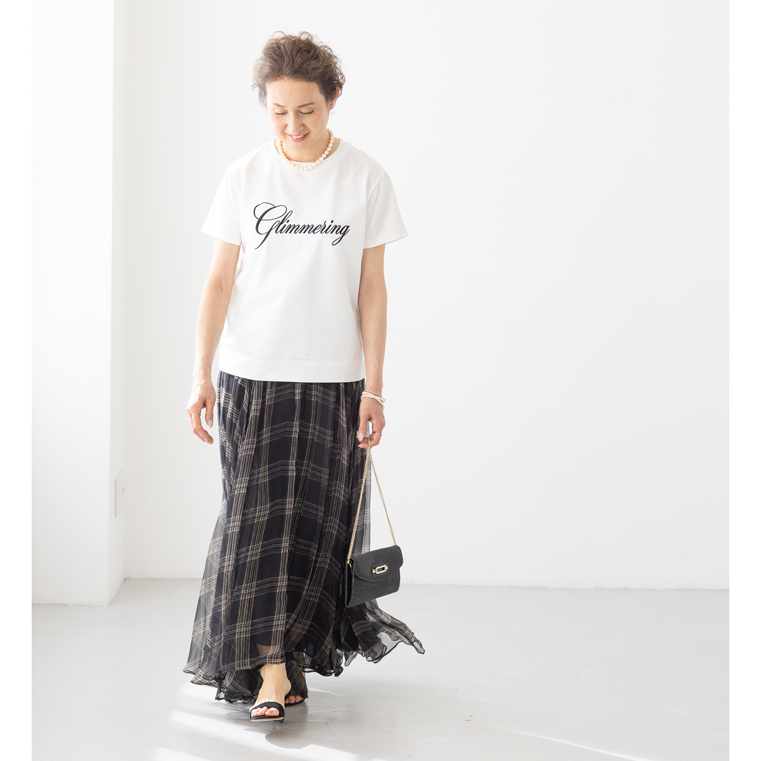 アンドスピカ 吸水速乾 エンブロイダリー コットン混プルオーバー