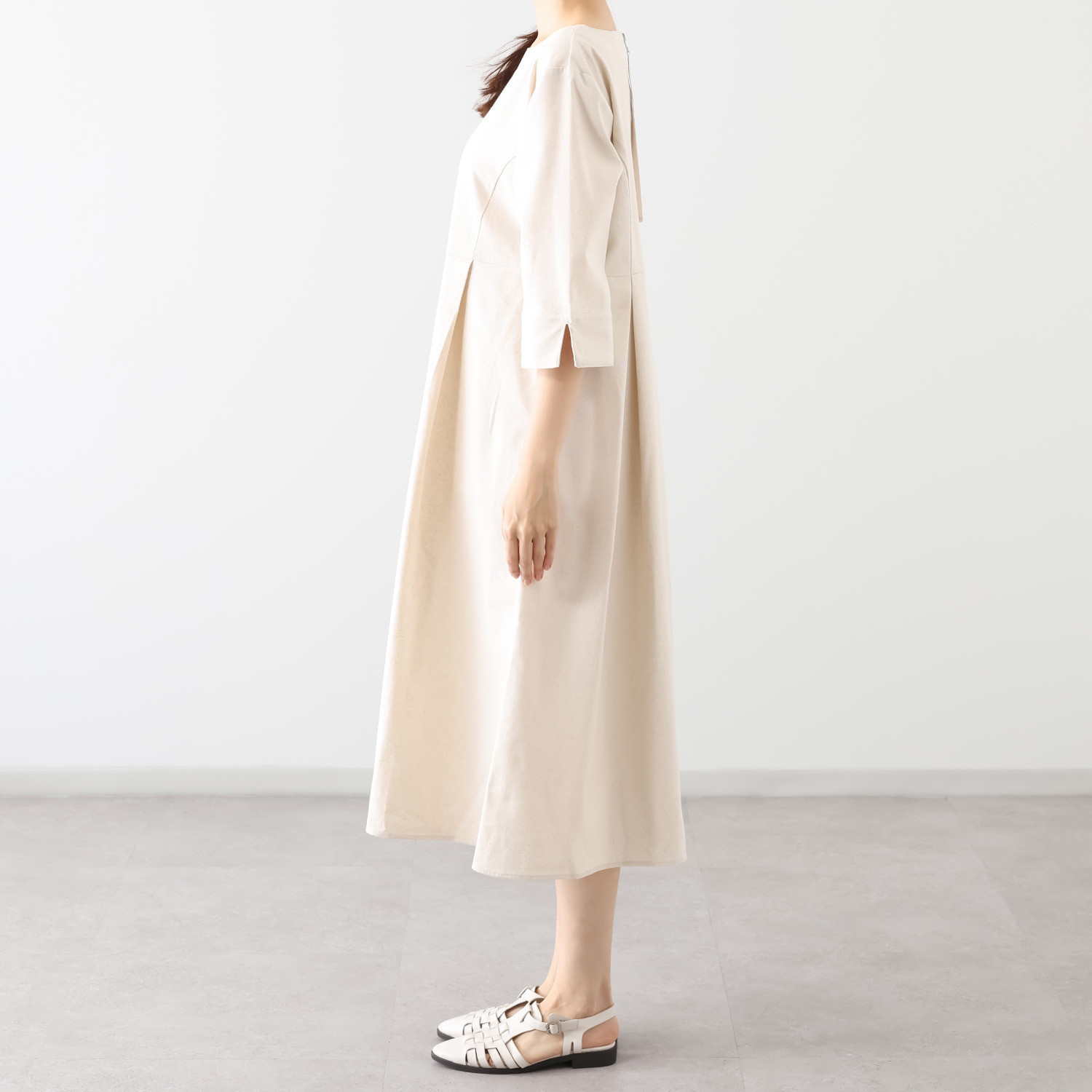 オトナノクラシ Ａライン切替タック ゆるワンピース