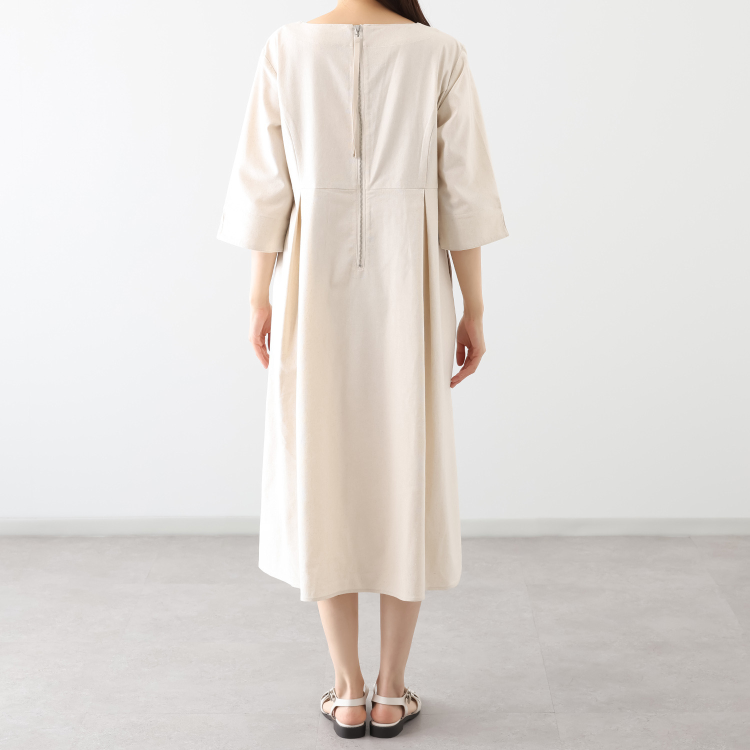 オトナノクラシ Ａライン切替タック ゆるワンピース