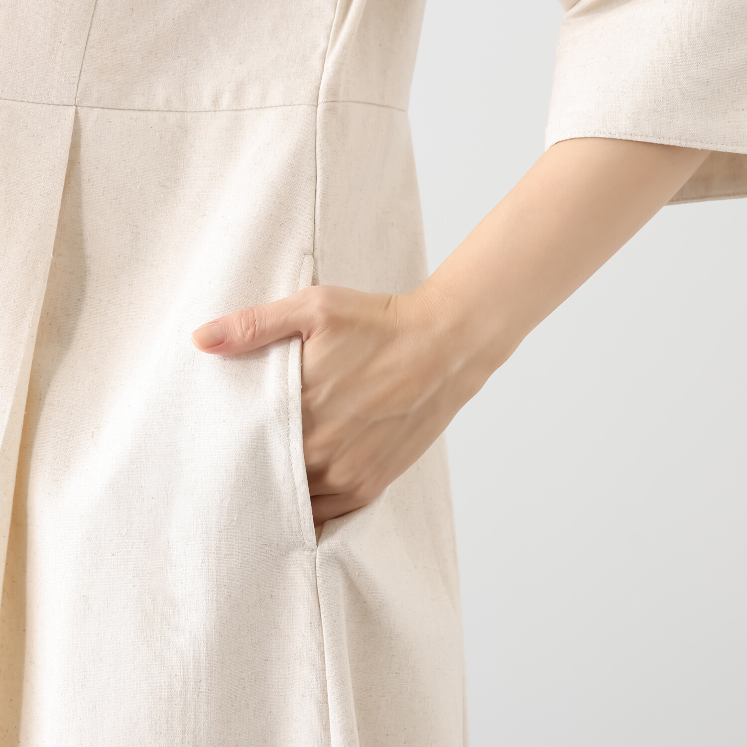 オトナノクラシ Ａライン切替タック ゆるワンピース