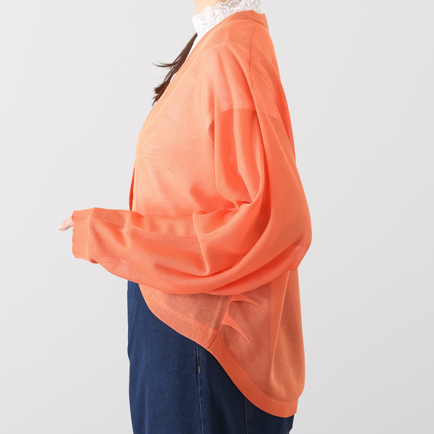 オトナノクラシ シースルー モモンガ風カーディガン