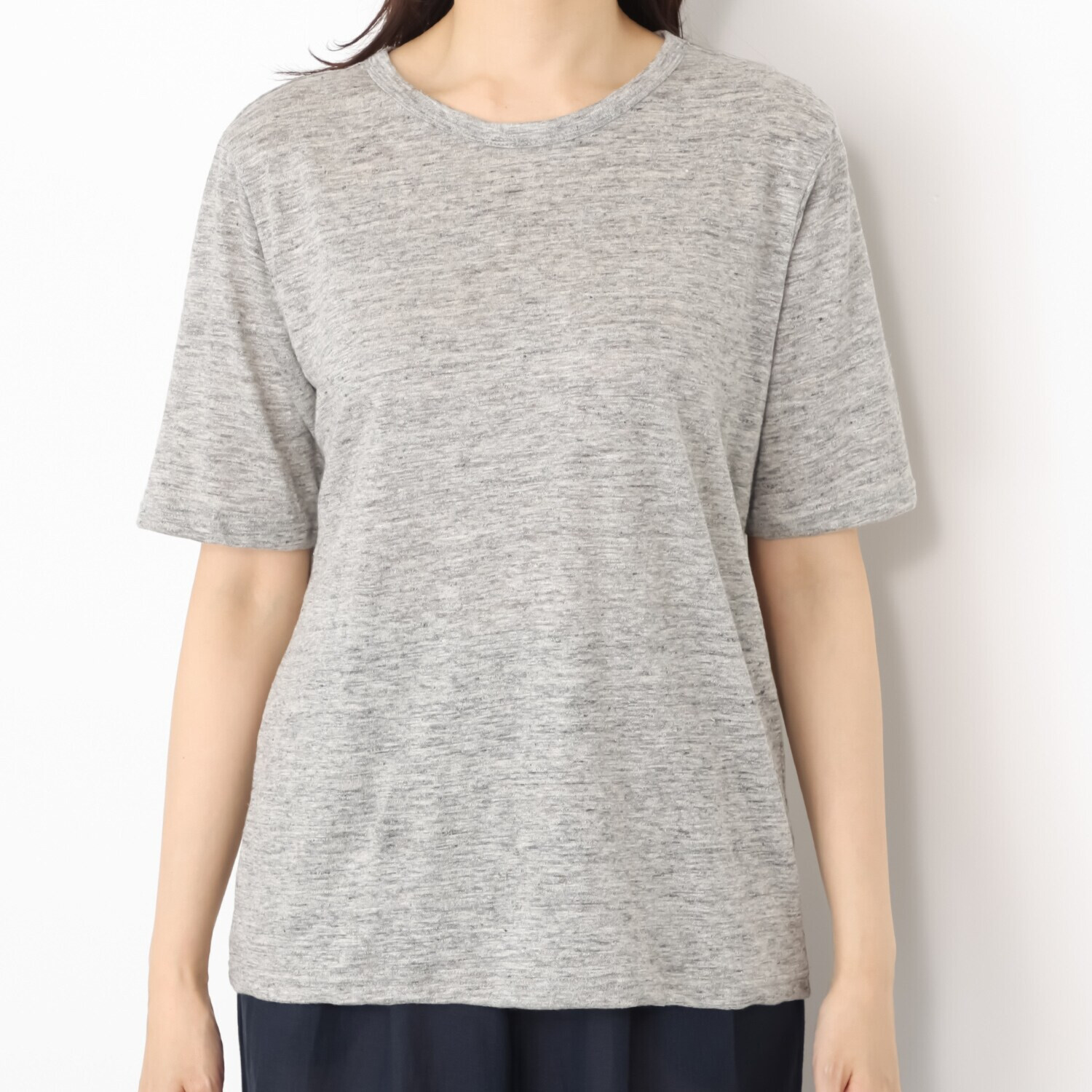 亀　恭子セレクト！ シャルルポ 日本製 トスコ社製 リネン１００％生地使用 カットソープルオーバー