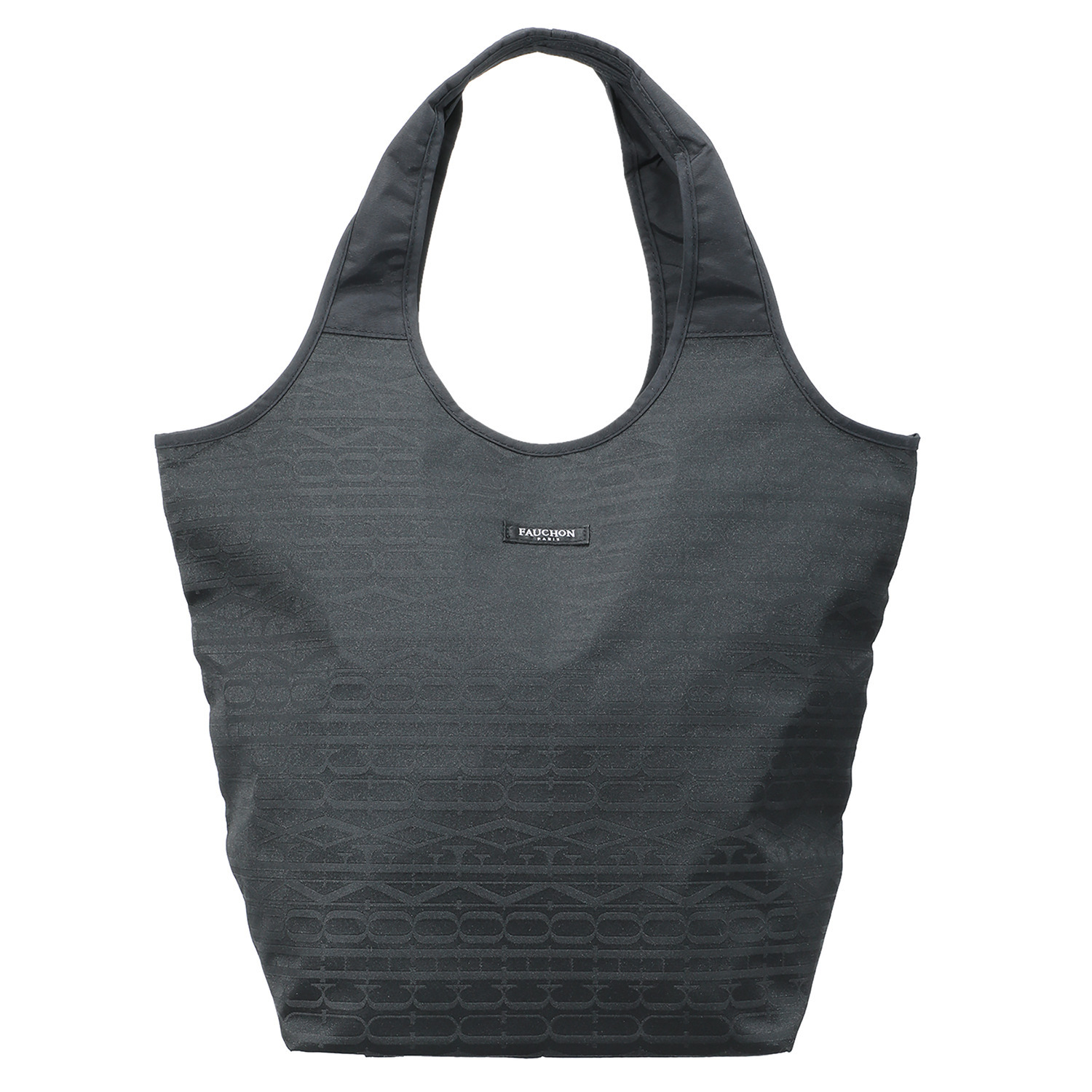 フォション 便利な底板付き ジャガード織 ポケッタブルマイバッグ