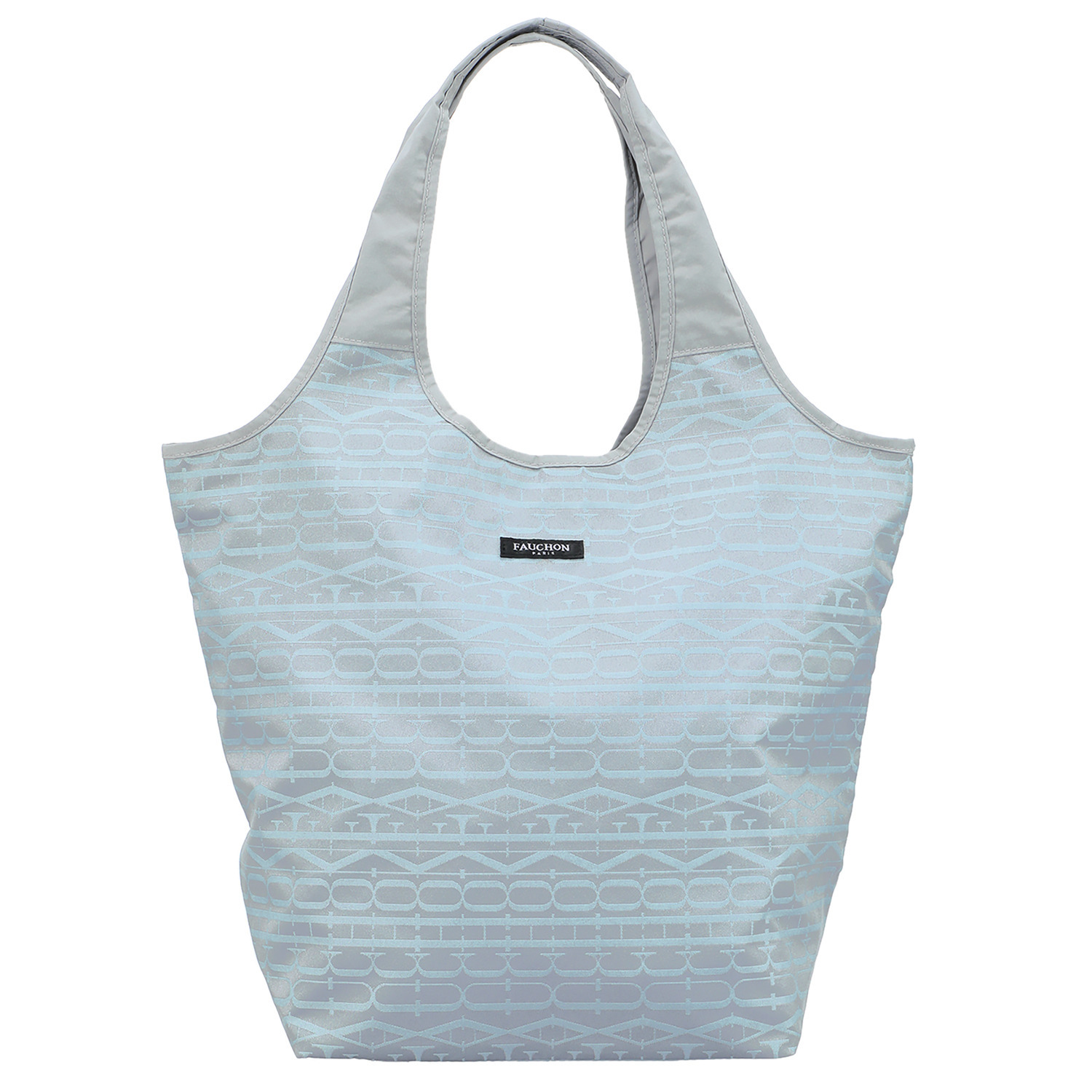 フォション 便利な底板付き ジャガード織 ポケッタブルマイバッグ