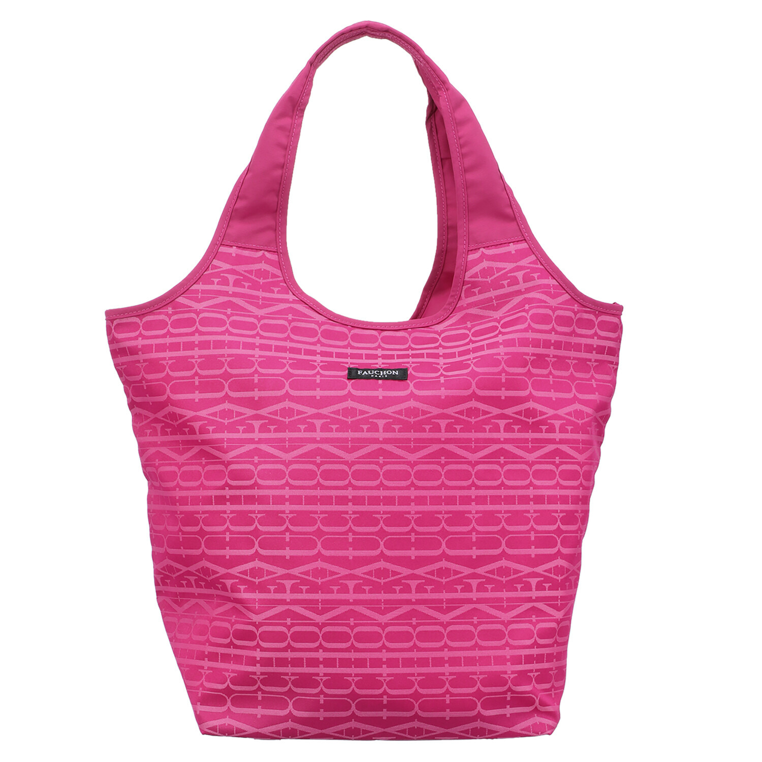 フォション 便利な底板付き ジャガード織 ポケッタブルマイバッグ