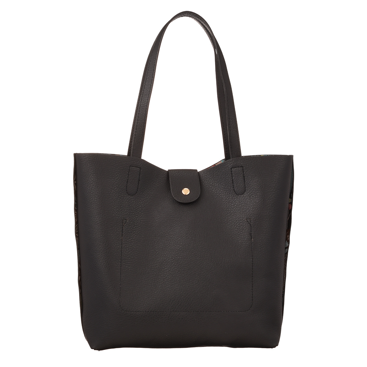 ラルジュ ボタニカルジャガード リバーシブル トートバッグ＆ ２ウェイショルダーバッグ ２点セット