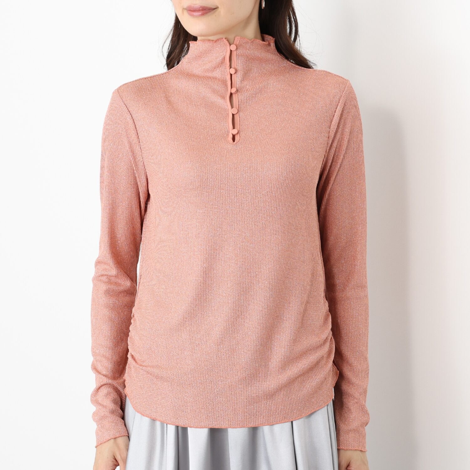 ビーウィズビー ラメ入りニット アレンジカラー キラキラプルオーバー