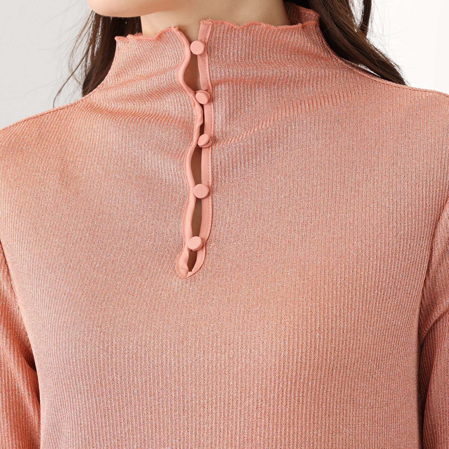 ビーウィズビー ラメ入りニット アレンジカラー キラキラプルオーバー