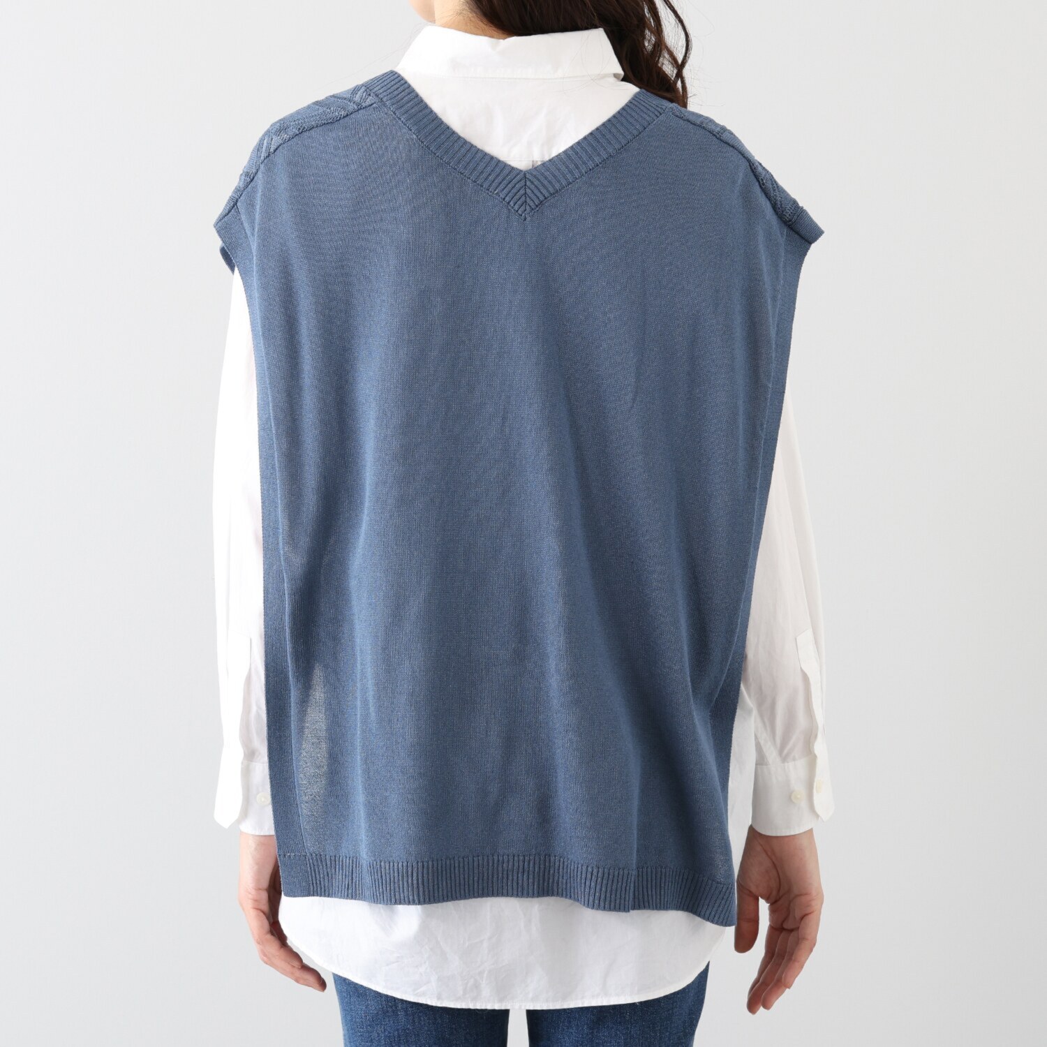 ビーウィズビー シャインスレッド 透かし編ベスト