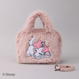 ベルモサ Ｄｉｓｎｅｙ　Ｍａｒｉｅ ふわふわフェイクファー ２ウェイ手提げバッグ ＜Ｍ＞
