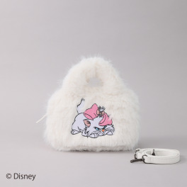 ベルモサ Ｄｉｓｎｅｙ　Ｍａｒｉｅ ふわふわフェイクファー ２ウェイ手提げバッグ ＜Ｓ＞