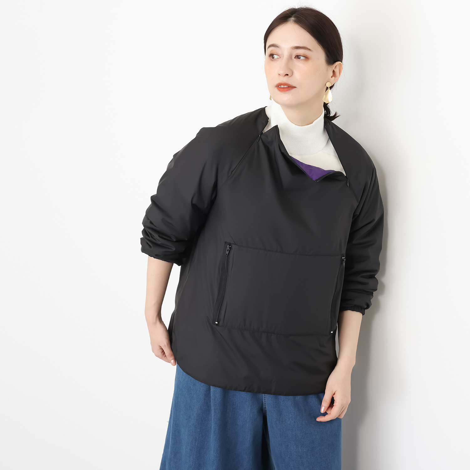 オジョウ あったか 第二のスキン的な 中綿プルオーバー