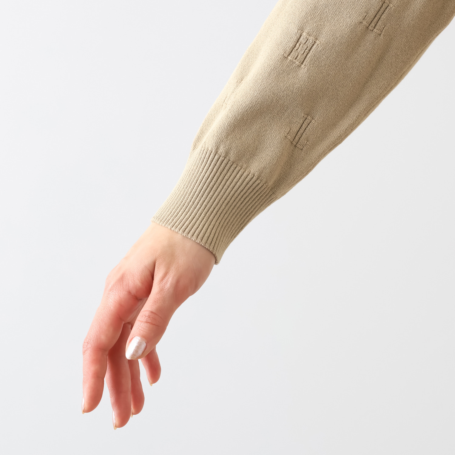 エル　ステュディオ モノグラムジャガード ニットワンピース