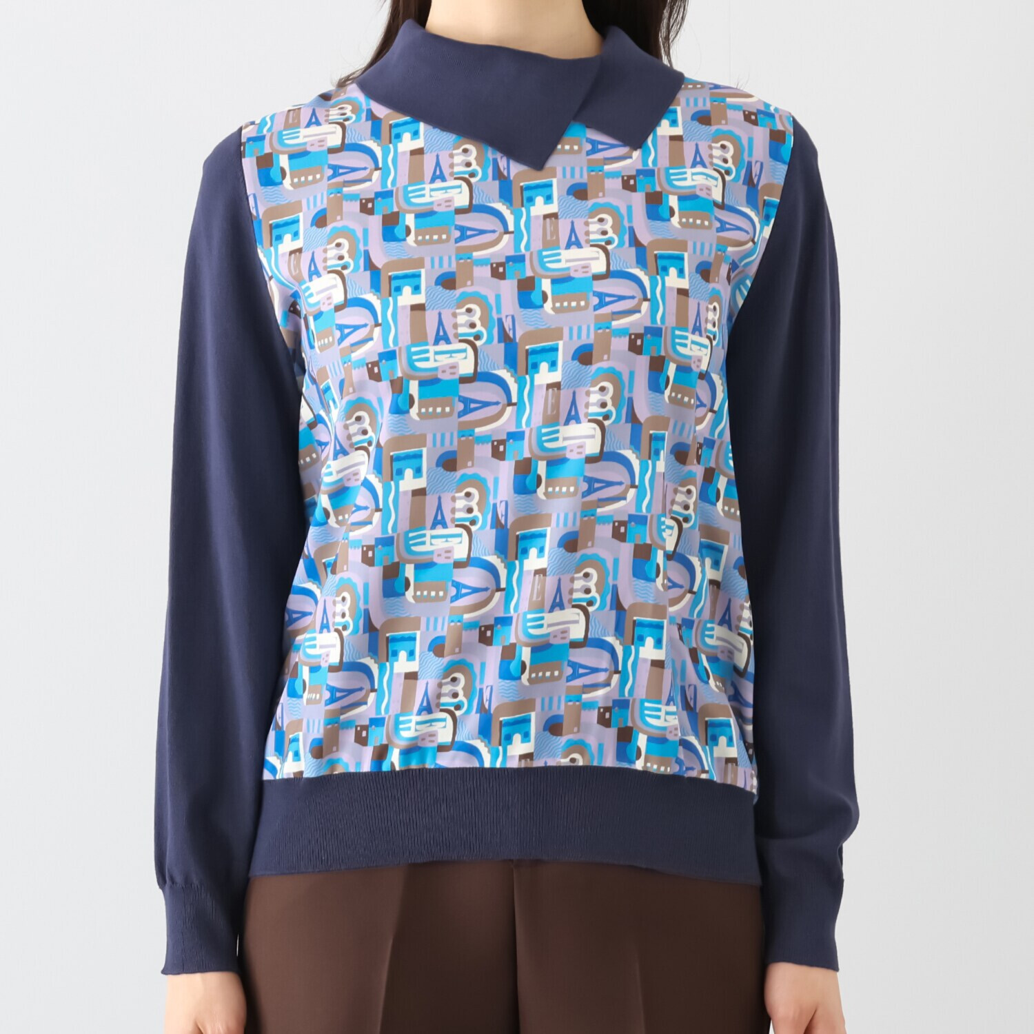 エル　ステュディオ ドッキング ニットプルオーバー