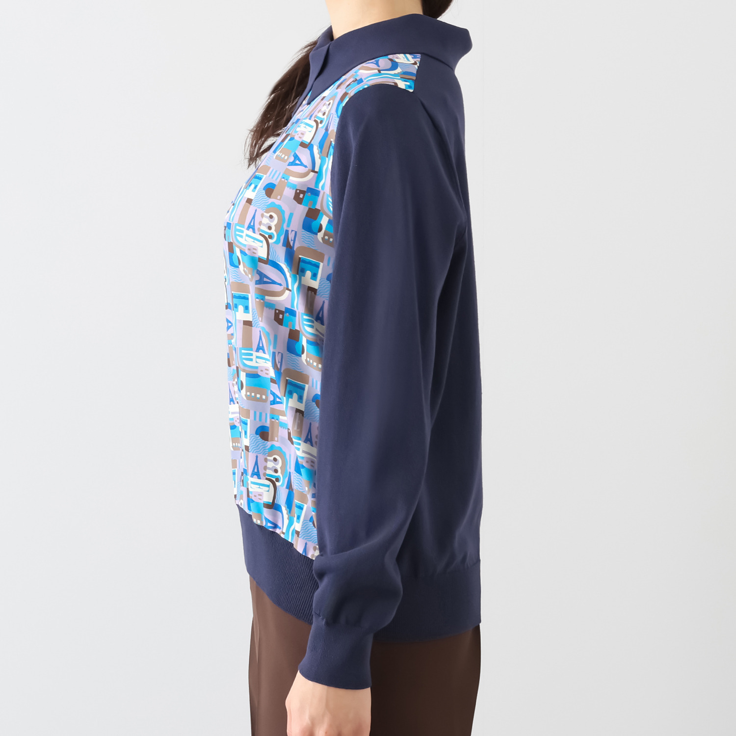 エル　ステュディオ ドッキング ニットプルオーバー