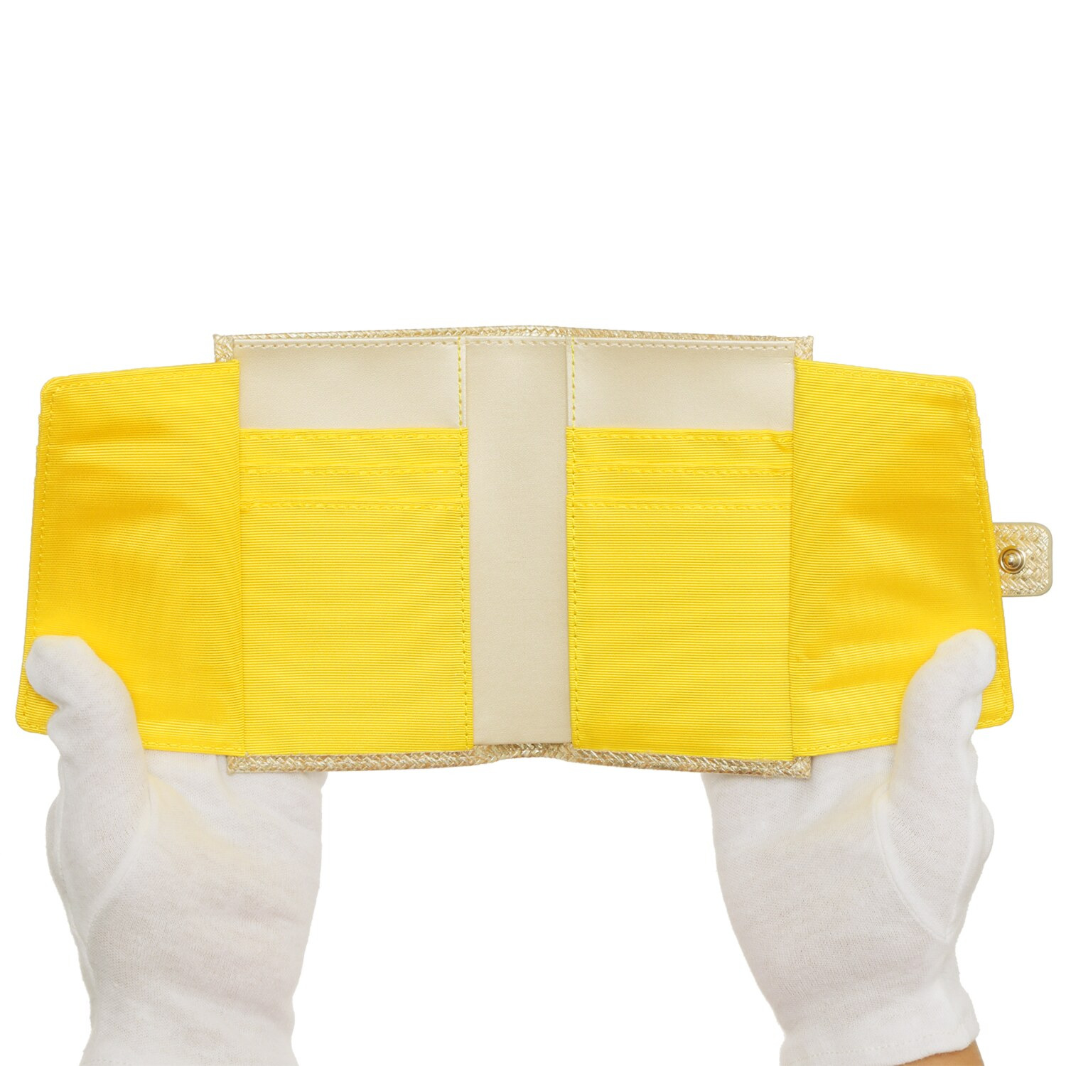 ビジューバイエアリスト メタリックゴートレザー カードケース型 コンパクトウォレット