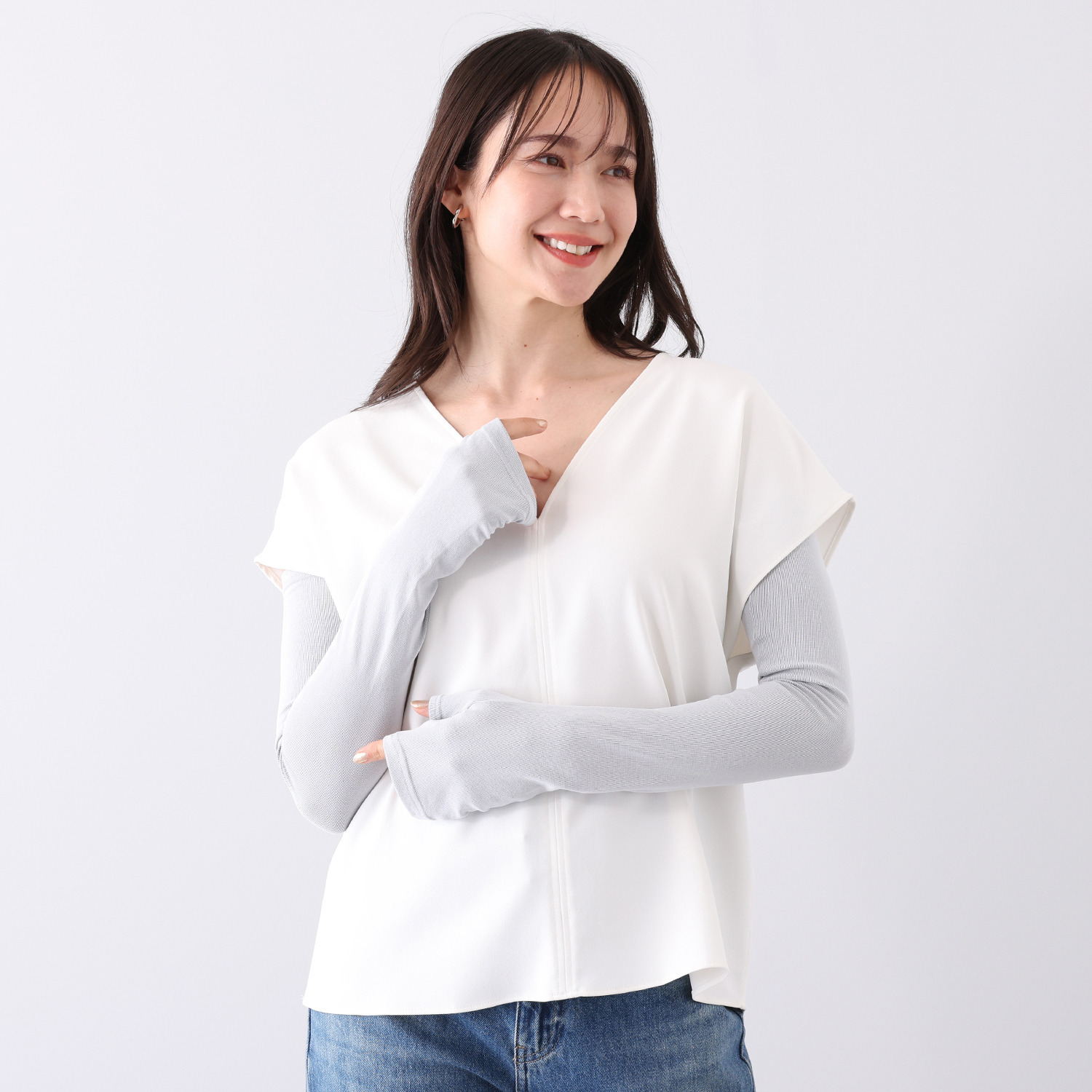 ルミナスシールド 近赤外線・ＵＶカット 遮熱・吸水速乾 アームカバー３色セット