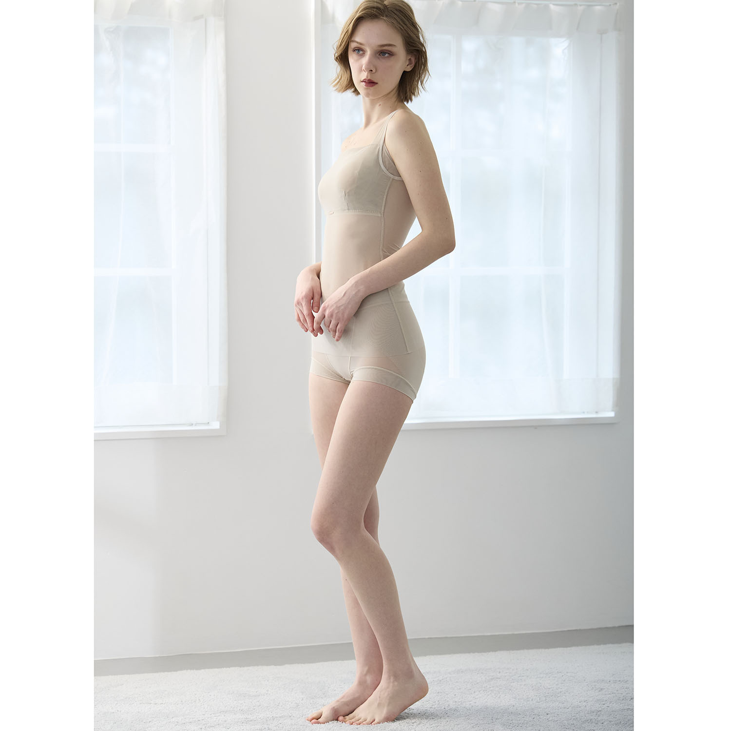 サラコレクション 着ていて気持ちいい 風が通る ソフトサポート 一分丈ガードル