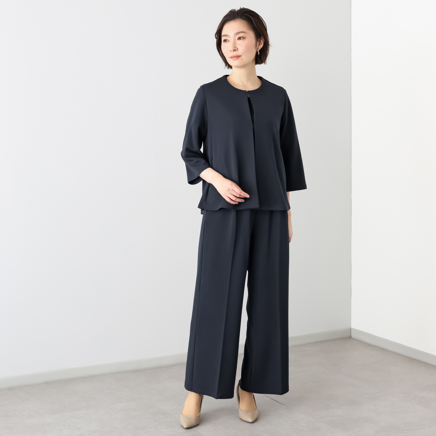 ニュイ のびのび素材 アンサンブル３点セット