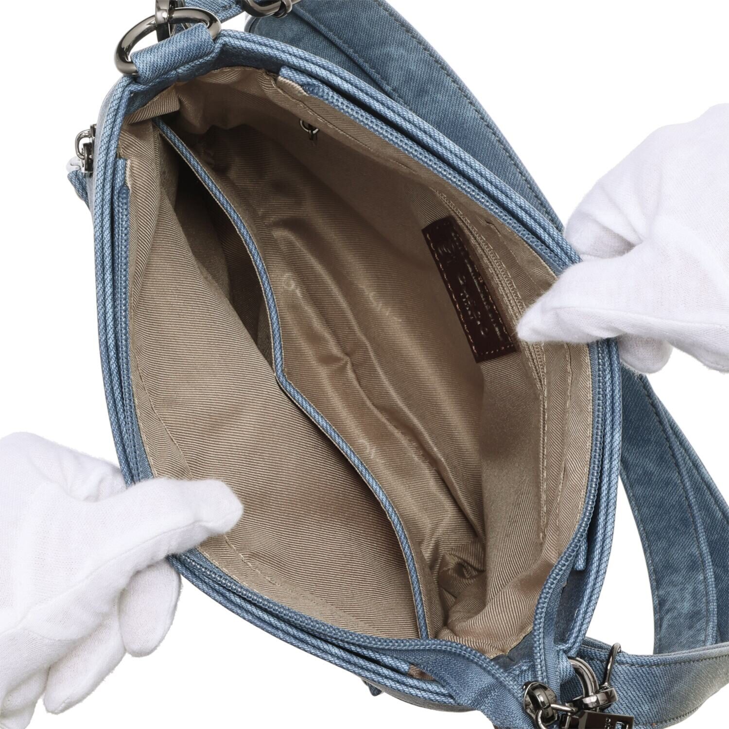 グッシオイタリー はっ水 こだわりのレザータッチ ポケットたっぷり ショルダーバッグ