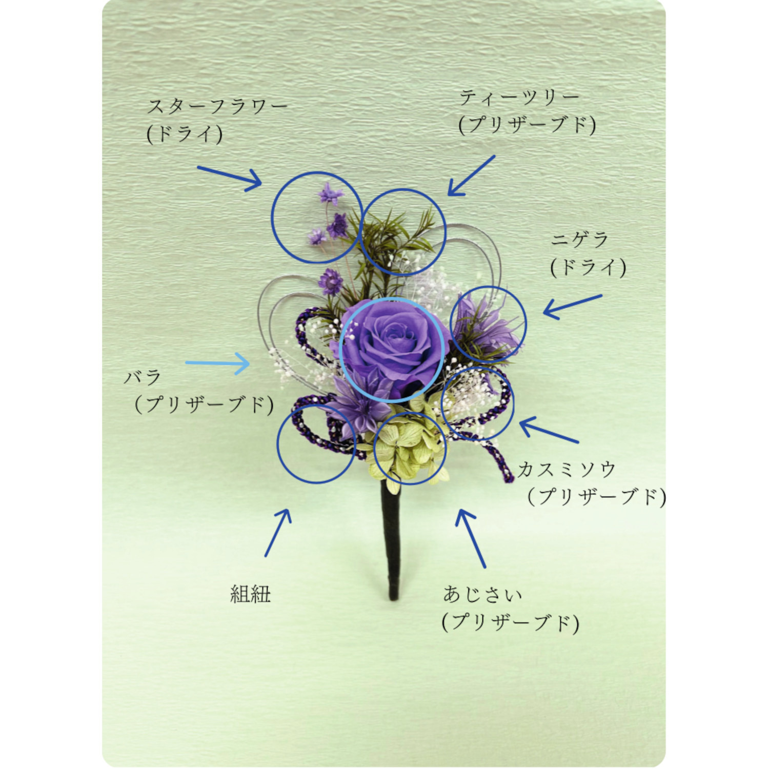 アトリエ・モノ プリザーブドフラワー 想いを紡ぐ心結び １２ヶ月華供花頒布会