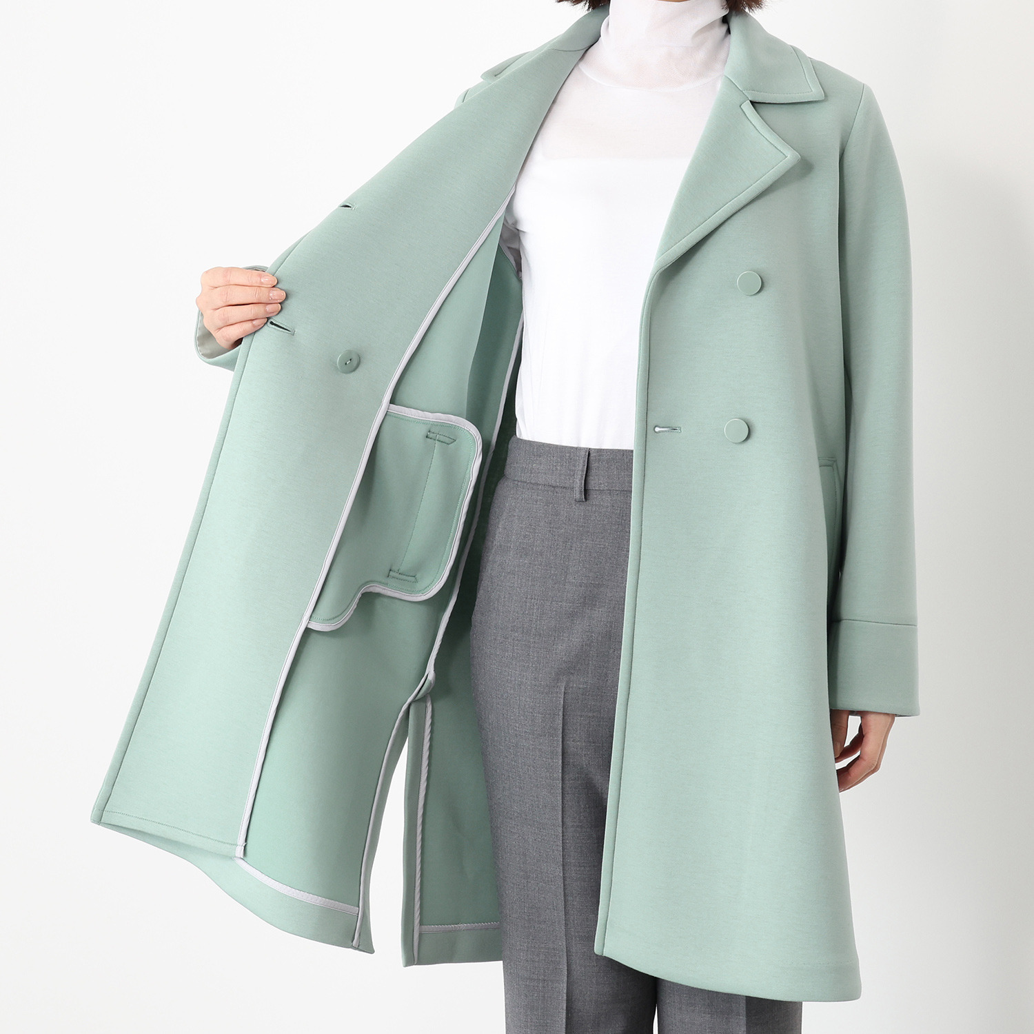 アンリック　オー　ブルー ソフトダンボール 大人スタイリッシュな トレンチコート