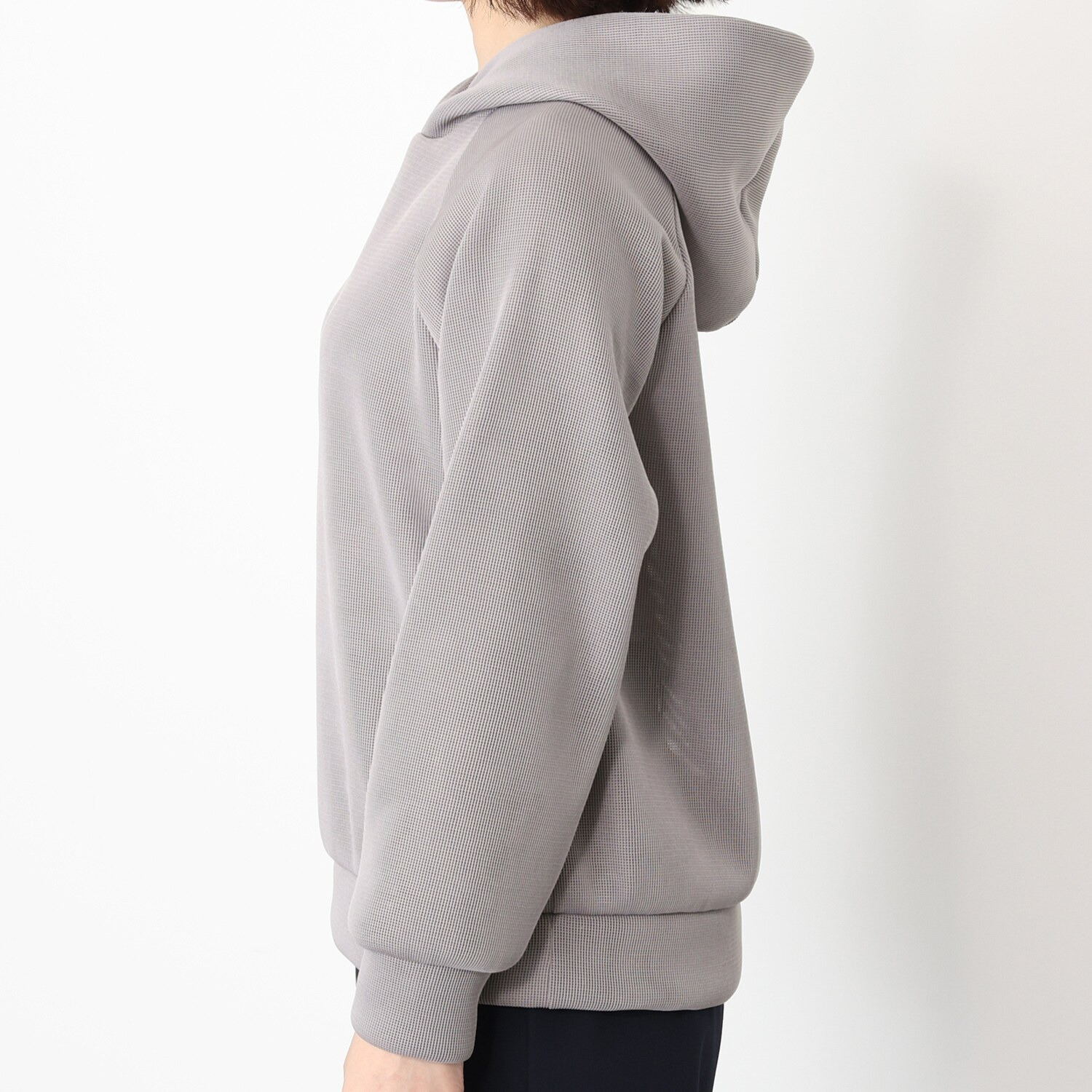 アンリック　オー　ブルー シアーメッシュダンボール ラグランスリーブ 大人パーカー