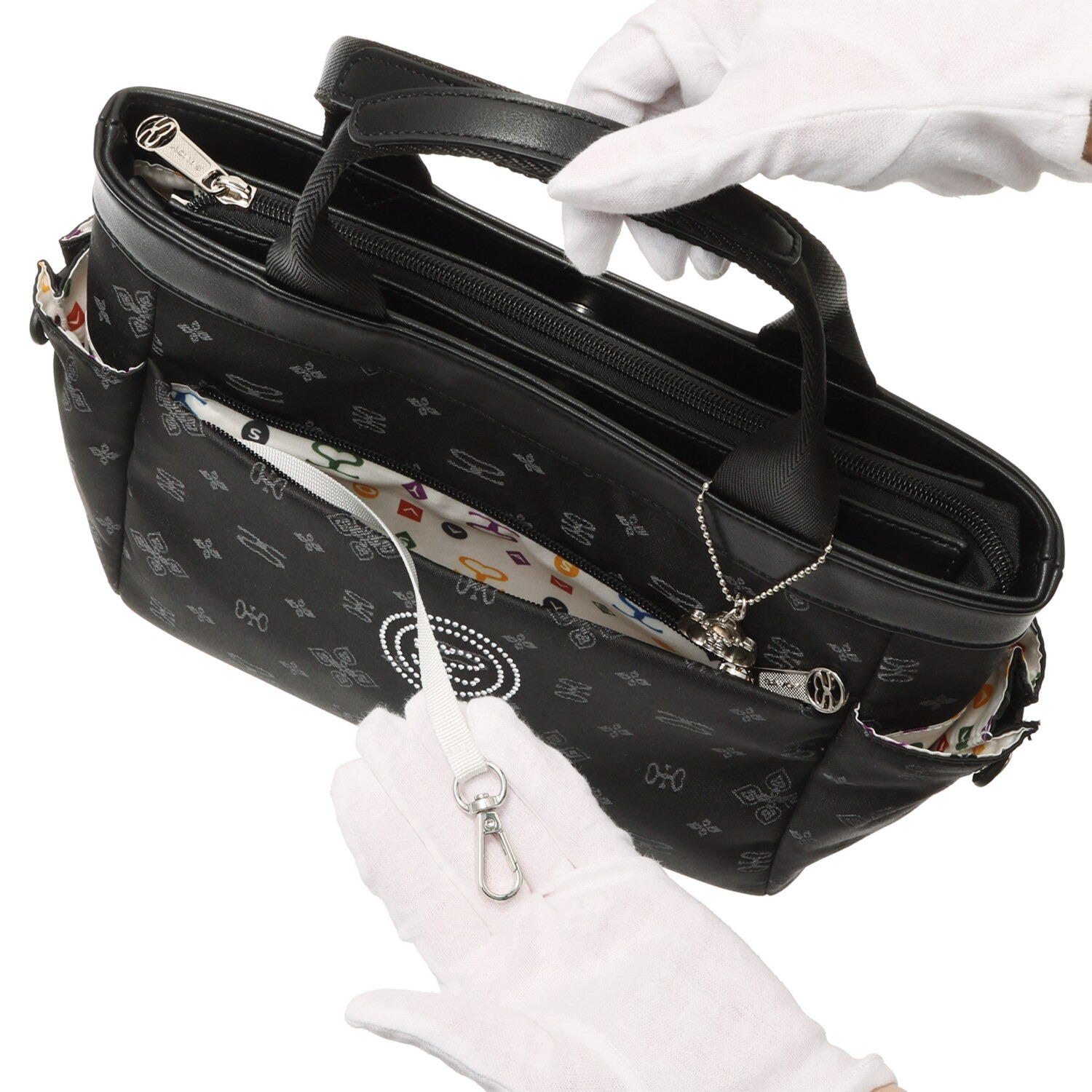 サボイ ポケットいっぱい！ モノグラムジャガード ２ウェイバッグ