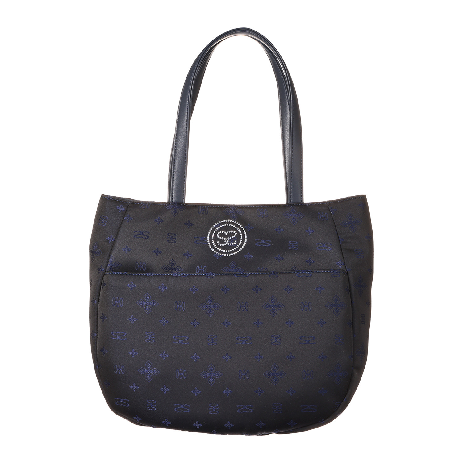 サボイ デイリーに活躍！ モノグラムジャガード 軽量トートバッグ