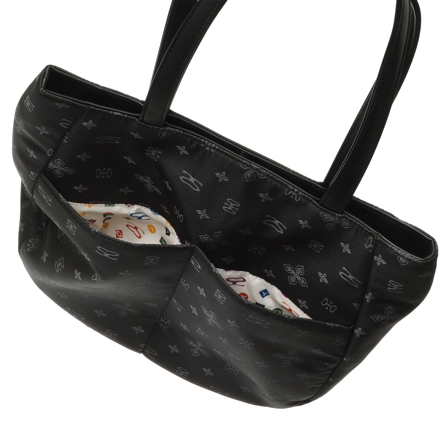 サボイ デイリーに活躍！ モノグラムジャガード 軽量トートバッグ