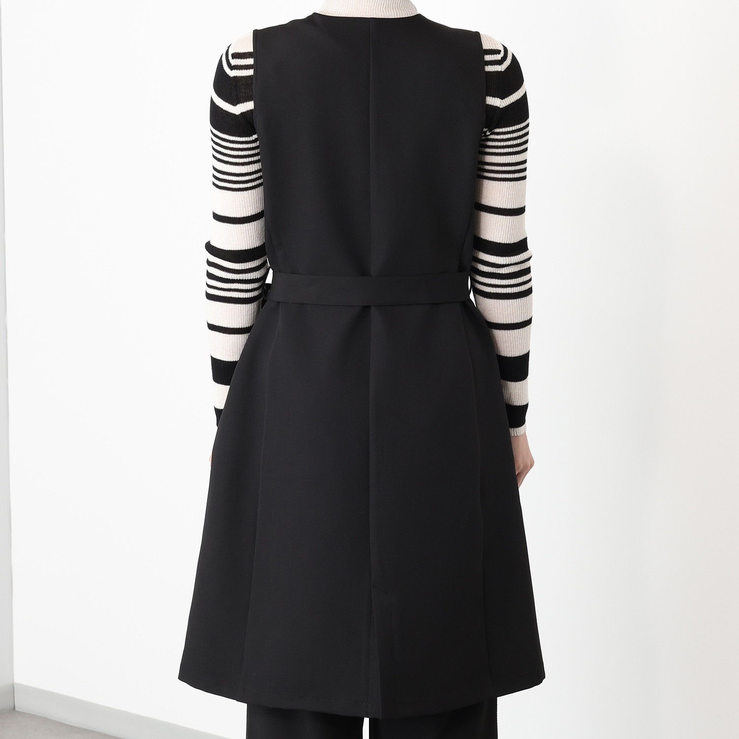 アンブリエ 共布ベルト付 ロングジレ