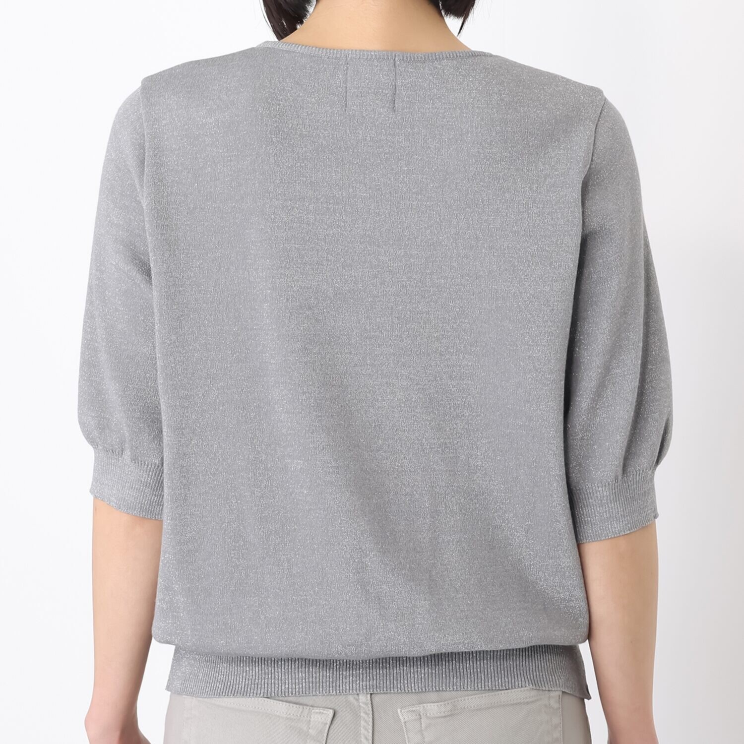 サ・アンノ 日本製 ラメ入り ニットプルオーバー