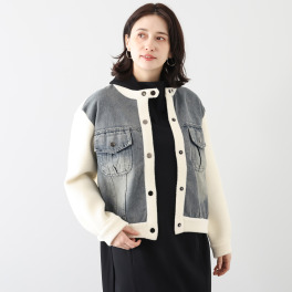 ダジュール ドッキングデザイン デニムジャケット