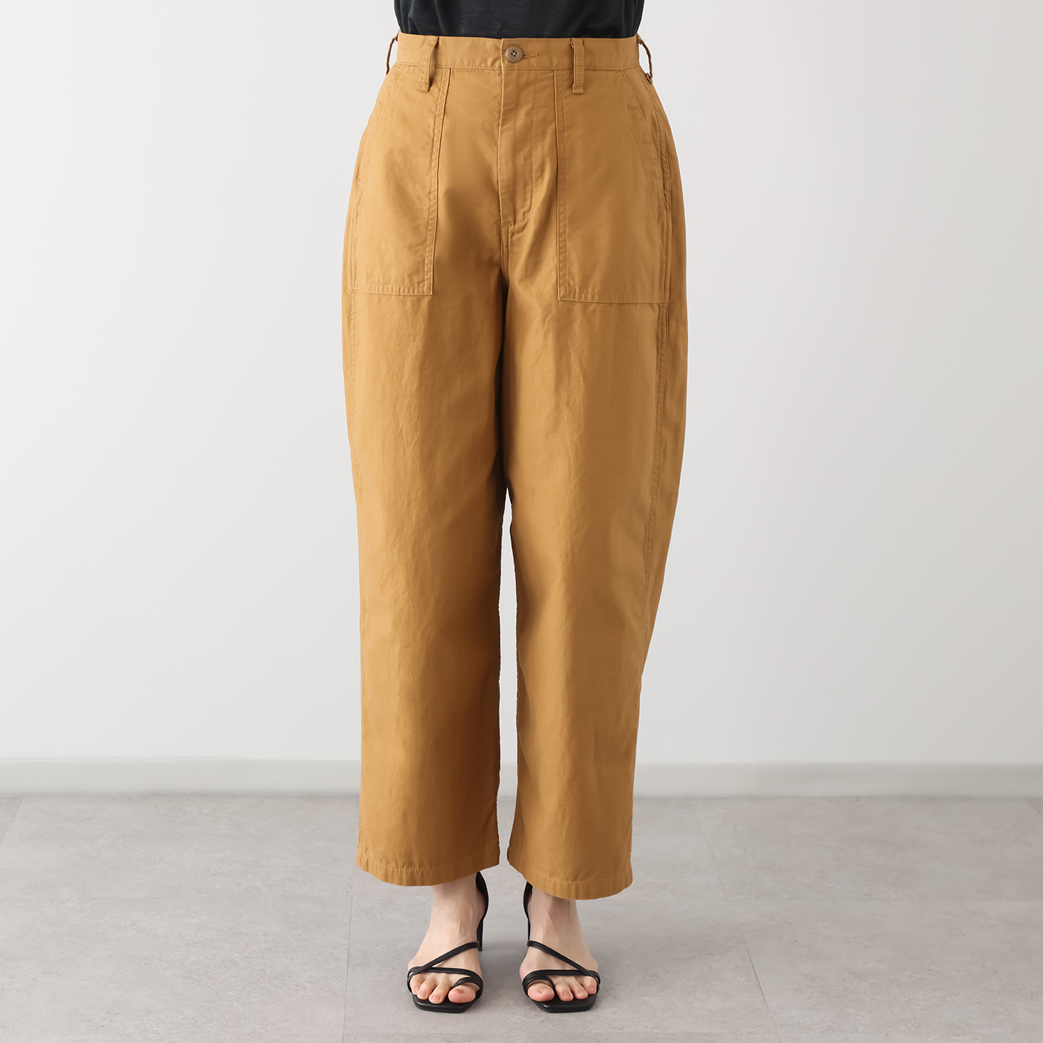 亀　恭子セレクト！ ザ　ブルー 日本製生地使用 コットン１００％ バックサテン 本格ベイカーパンツ