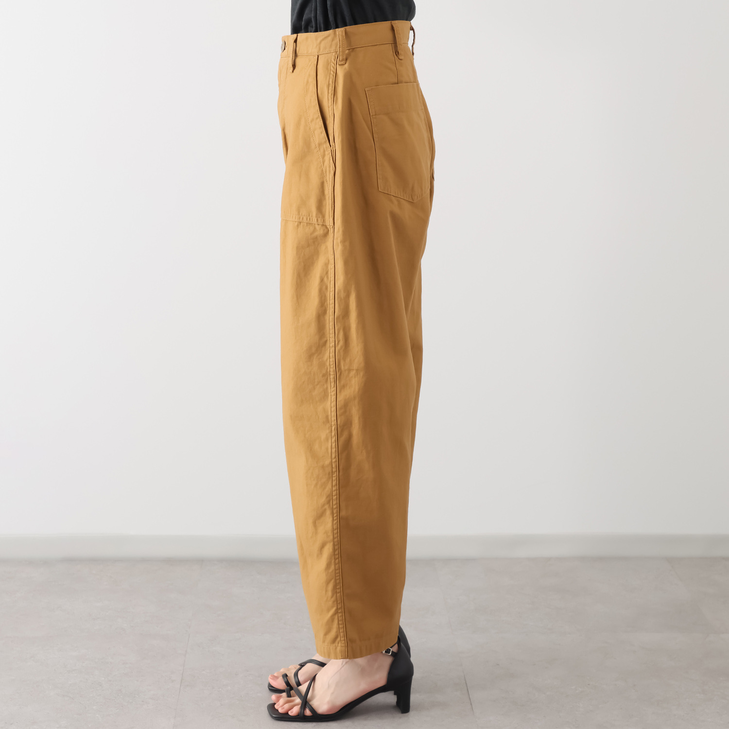 亀　恭子セレクト！ ザ　ブルー 日本製生地使用 コットン１００％ バックサテン 本格ベイカーパンツ