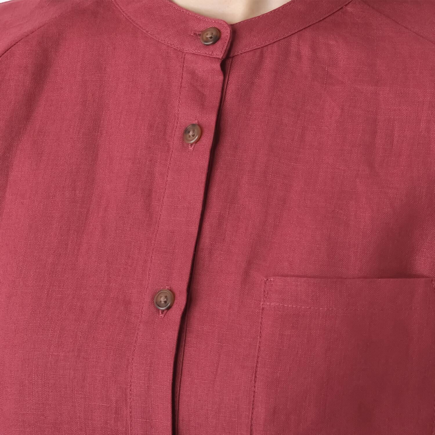 ゼラールスポーツ フレンチリネン１００％ しなやか＆ソフト仕上げ ドルマンデザイン ミディシャツ