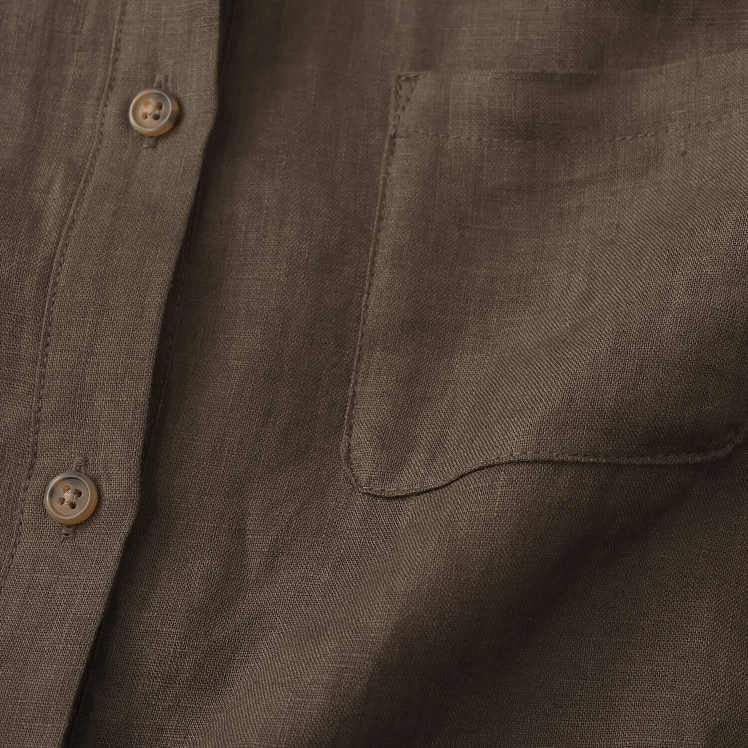 ゼラールスポーツ フレンチリネン１００％ しなやか＆ソフト仕上げ ドルマンデザイン ミディシャツ