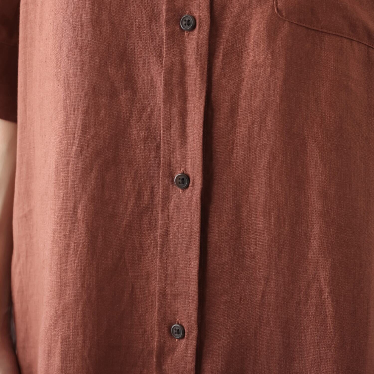 ゼラールスポーツ フレンチリネン１００％ しなやか＆ソフト仕上げ ドルマンデザイン シャツワンピース