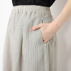 ゼラールスポーツ フレンチリネン１００％ しなやか＆ソフト仕上げ タックデザイン スカート見えパンツ