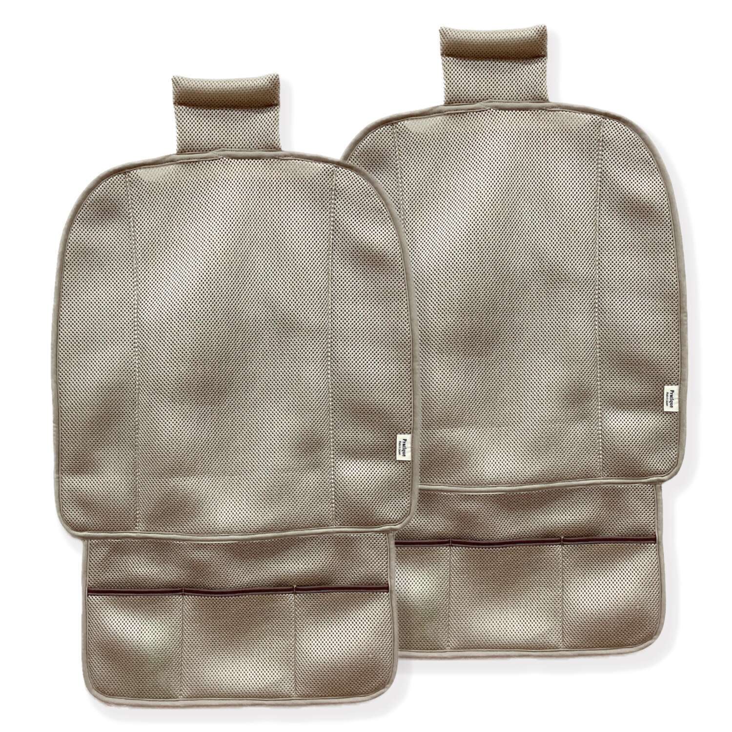 カープラティーク 洗える！ズレにくい！ 手軽に使える 座面だけ カーシートカバー ２枚組