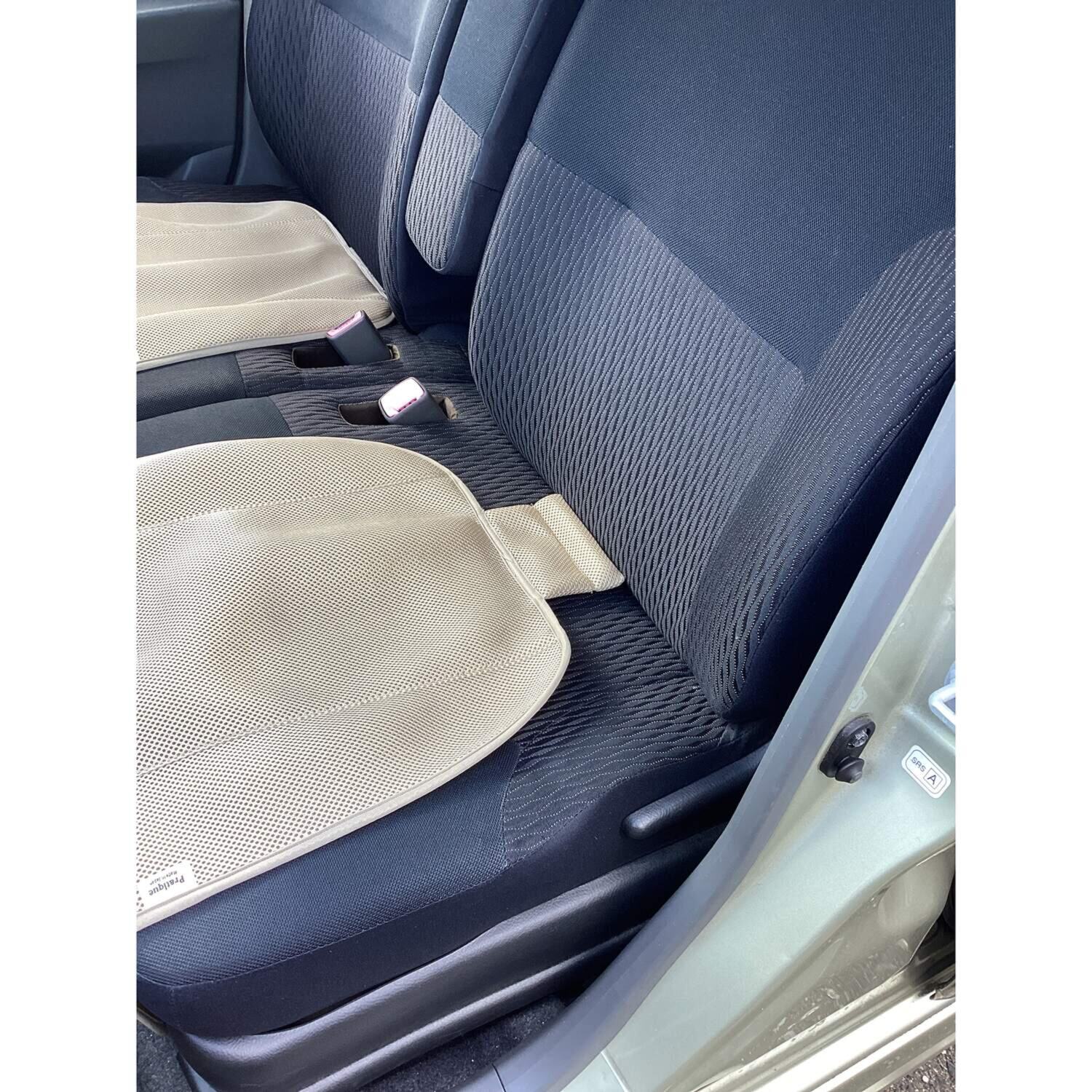 カープラティーク 洗える！ズレにくい！ 手軽に使える 座面だけ カーシートカバー ２枚組