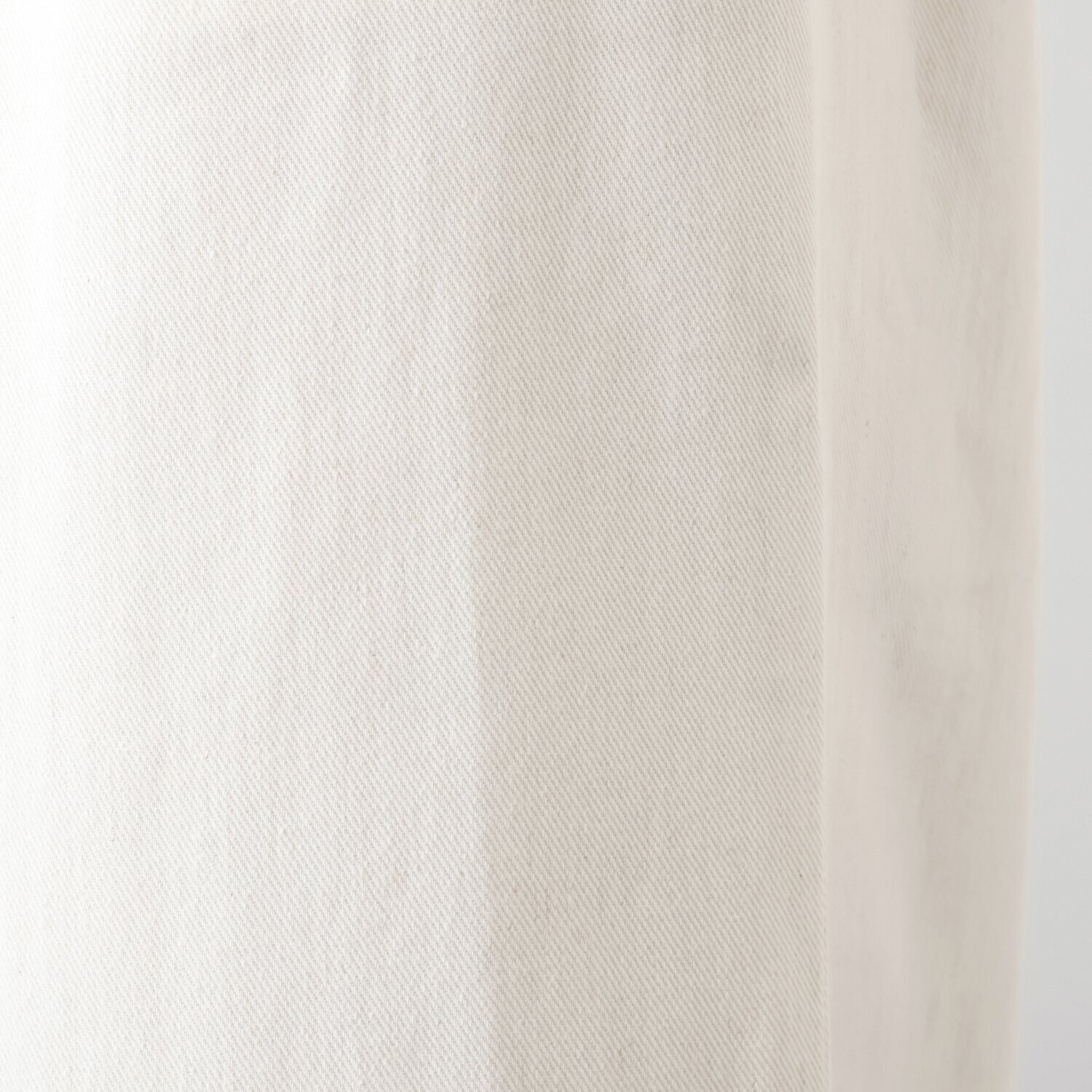 元町ゼラール フランス産リネン使用 ライトオンスデニム きれいめワイドストレート パンツ