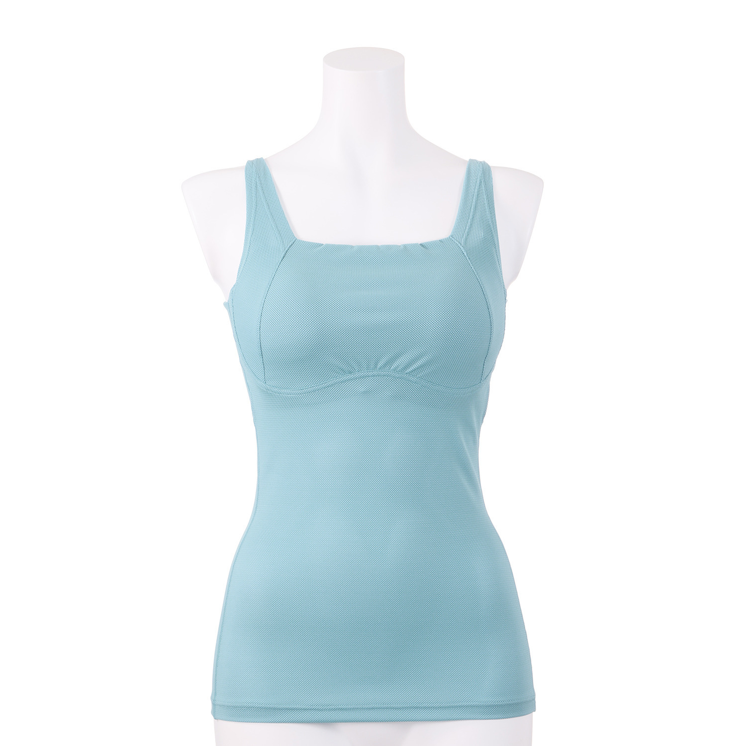 きれいになろう！ 爽やかメッシュ調 ワイヤーで美バストメイク ブラキャミ２枚セット