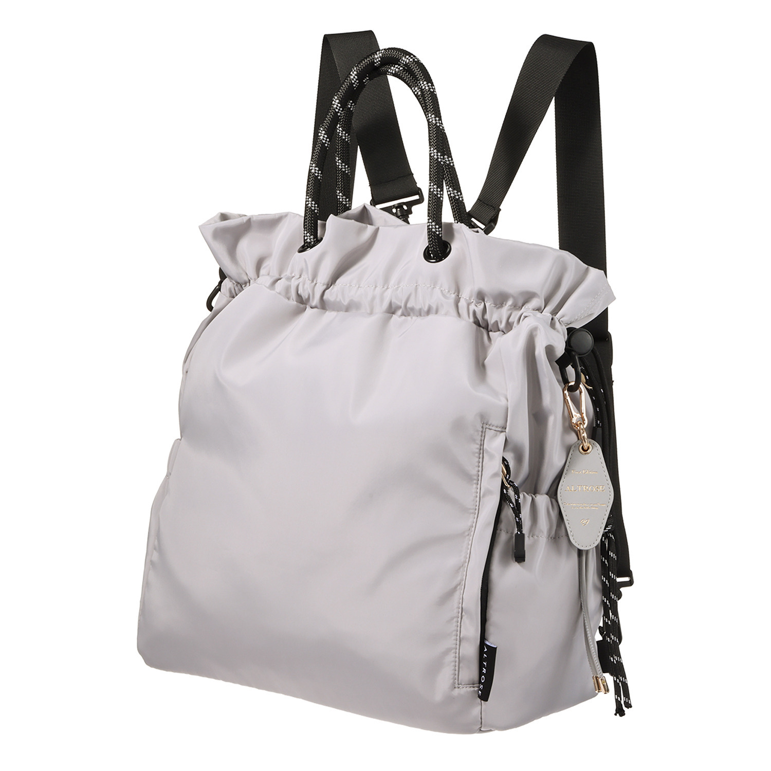 アルトローズ はっ水・軽量 チャーム付３ウェイバッグ “クラーク”